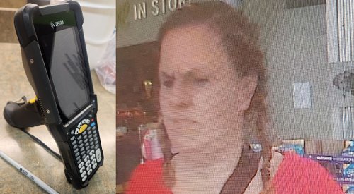 Kamloops RCMP looking for woman who stole banana box with expensive equipment inside